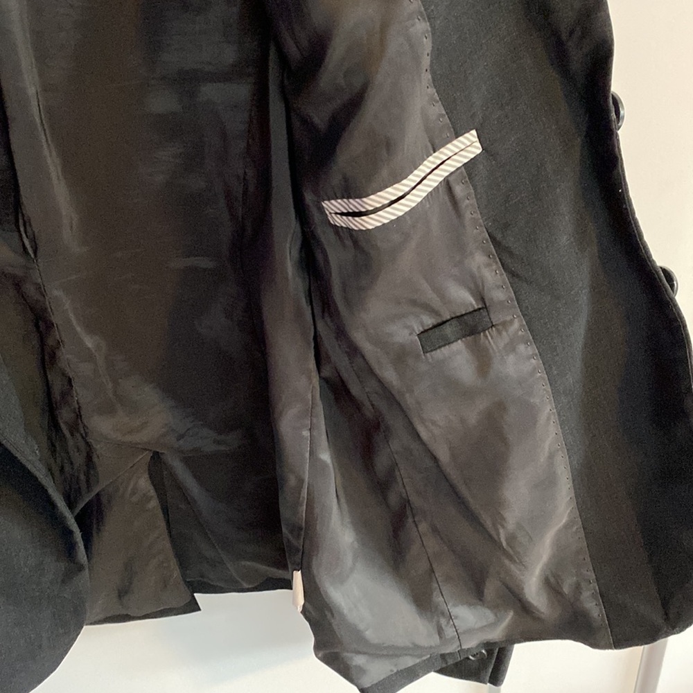 J Crew Charcoal Blazer EUC Size 8 Tall Bi Stretch - Picture 11 of 11